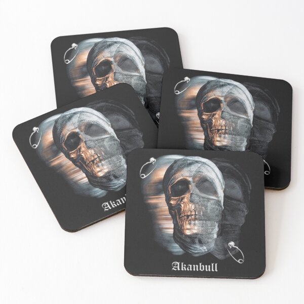 Item preview, Metallic Urban Skull Mask - Streetwear Graphic Art designed and sold by UrbanThreat.