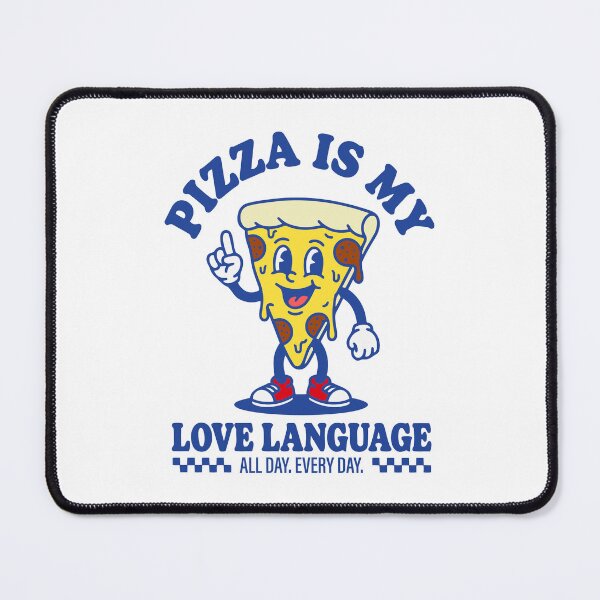 Item preview, Pizza Is My Love Language — Retro Mascot Walking Character Food Humor designed and sold by Mdozet.