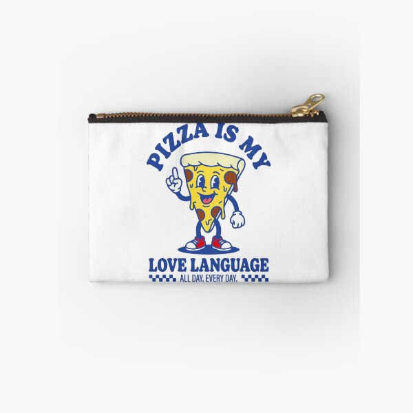 Item preview, Pizza Is My Love Language — Retro Mascot Walking Character Food Humor designed and sold by Mdozet.