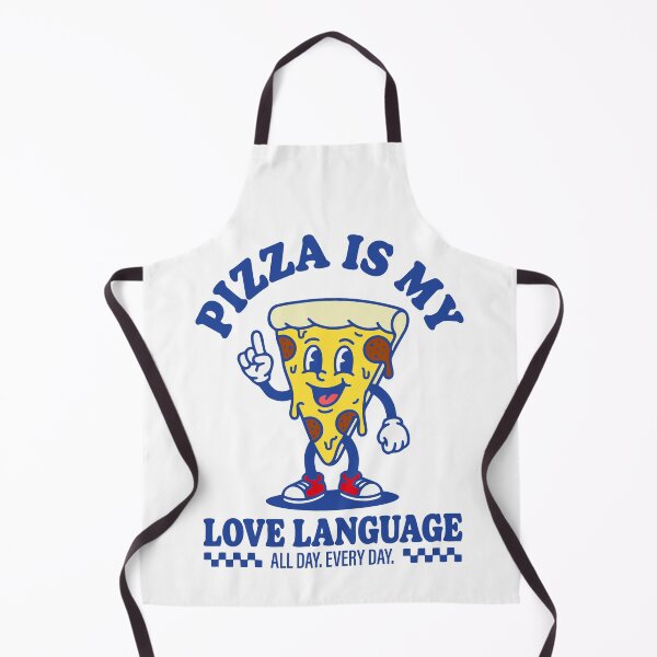 Item preview, Pizza Is My Love Language — Retro Mascot Walking Character Food Humor designed and sold by Mdozet.