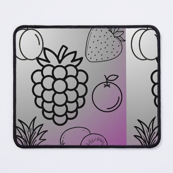 Item preview, Fruit Line Art Collection on Purple Gradient designed and sold by meri3465.