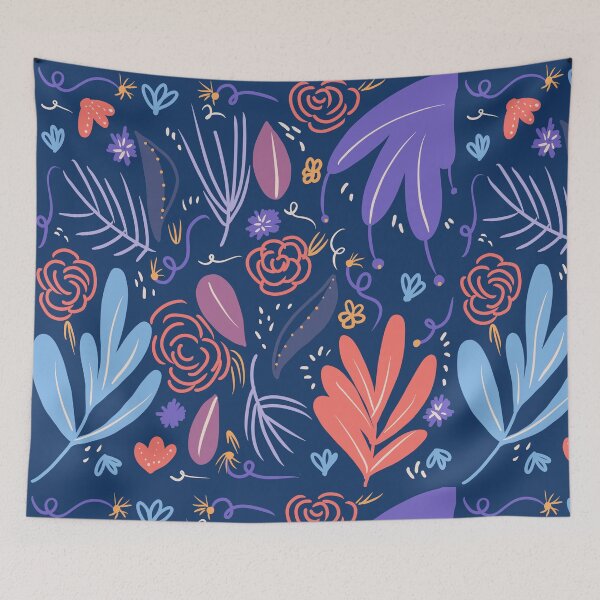 Item preview, Colorful Spring Floral Doodles  designed and sold by Dreambigdigital.