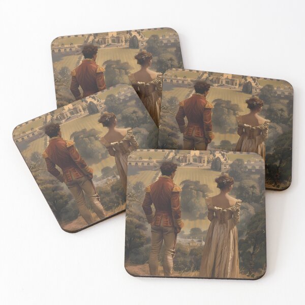 Item preview, Regency Era Couple Illustration | Historical Romance & Estate Design designed and sold by LoomisDreams.