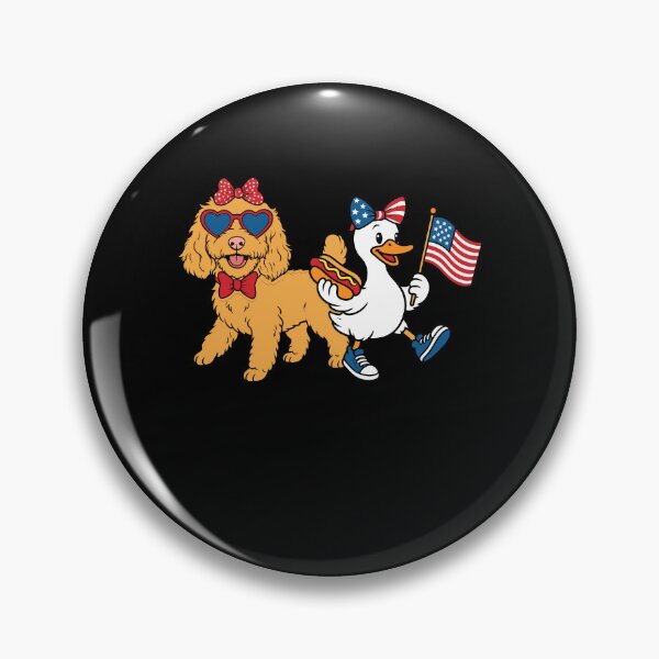 Item preview, Girls Fourth of July Dog and Duck designed and sold by KroghDs.
