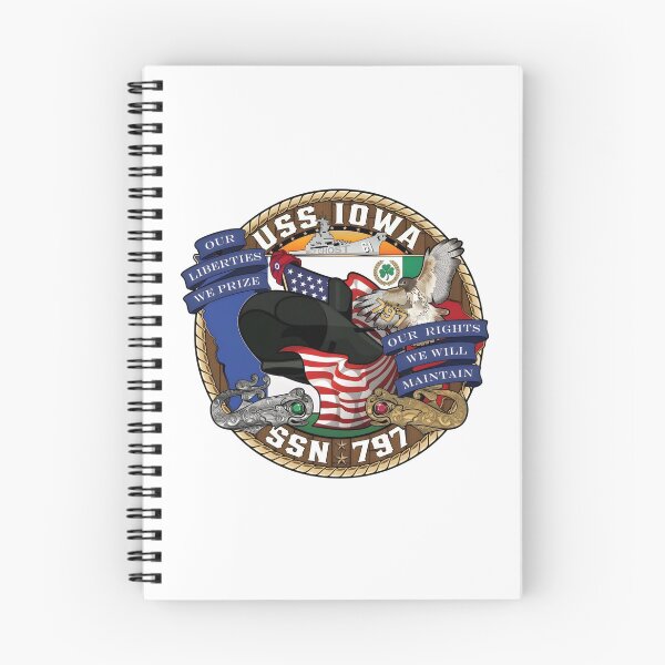 Item preview, USS Iowa SSN-797 Virginia-class Submarine Official Crest designed and sold by CharlieDesings.