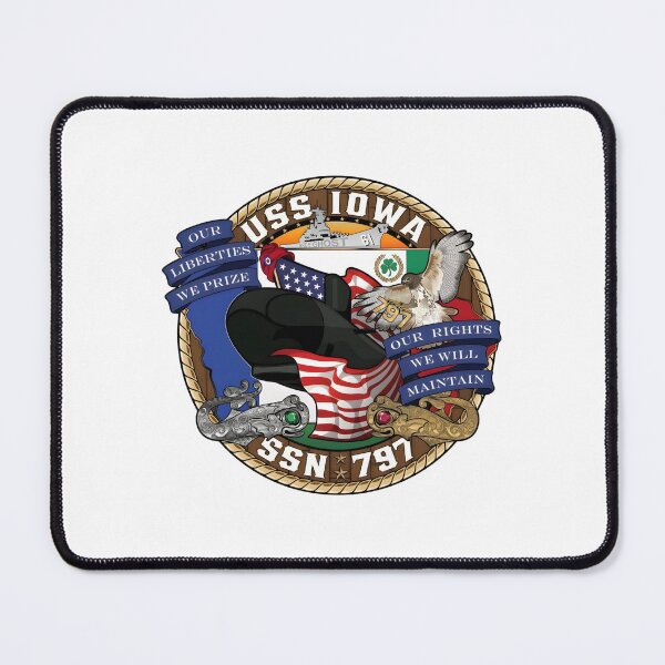 Item preview, USS Iowa SSN-797 Virginia-class Submarine Official Crest designed and sold by CharlieDesings.