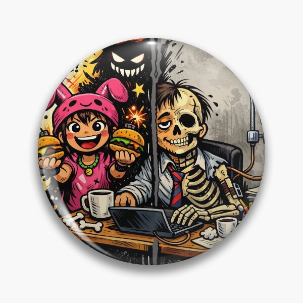 Item preview, Burger Joy vs Coffee Survival – Life Contrast Design designed and sold by LineLoo.