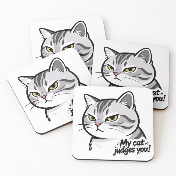 Item preview, My Cat Judges You Meme designed and sold by DetalleXL.