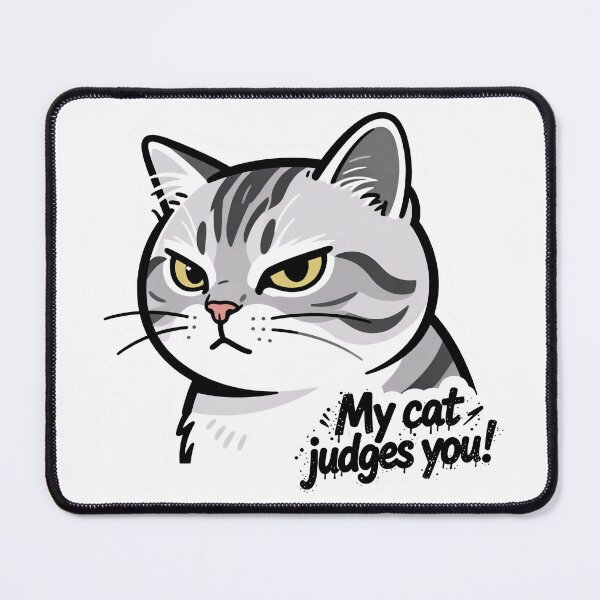 Item preview, My Cat Judges You Meme designed and sold by DetalleXL.