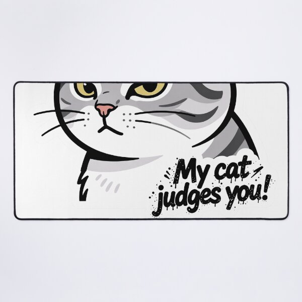Item preview, My Cat Judges You Meme designed and sold by DetalleXL.