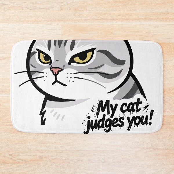 Item preview, My Cat Judges You Meme designed and sold by DetalleXL.