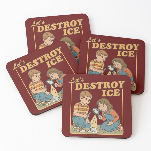 Item preview, Let’s Destroy ICE - Retro Style Protest designed and sold by Darkifun.
