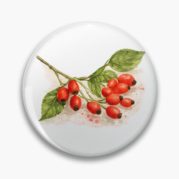 Item preview, Wild Rosehip Botanical Illustration designed and sold by blankTeeShirt.