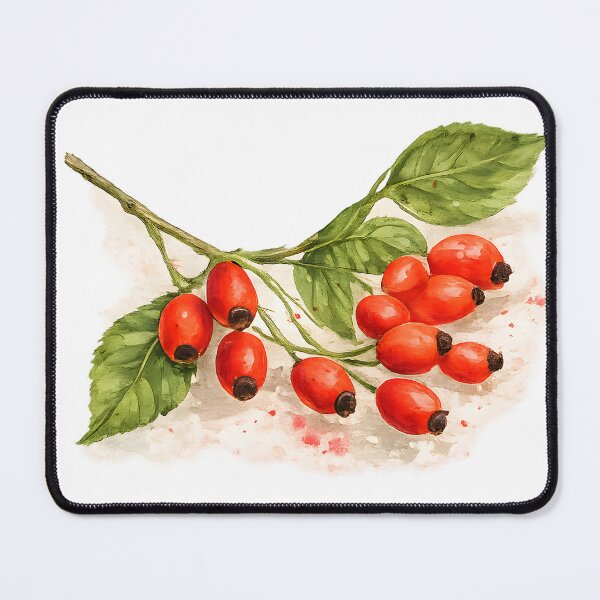 Item preview, Wild Rosehip Botanical Illustration designed and sold by blankTeeShirt.