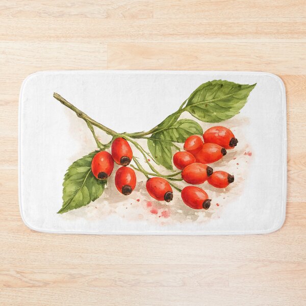 Item preview, Wild Rosehip Botanical Illustration designed and sold by blankTeeShirt.