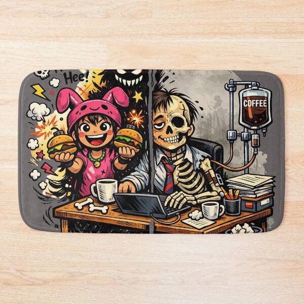 Item preview, Burger Joy vs Coffee Survival – Life Contrast Design designed and sold by LineLoo.
