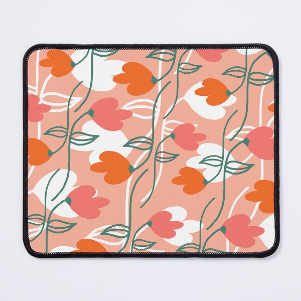 Item preview, Spring Flower Doodles Peach Orange designed and sold by Dreambigdigital.
