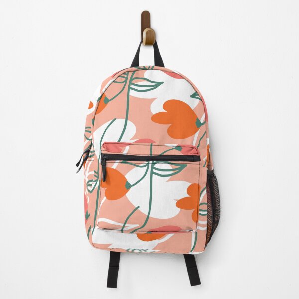 Item preview, Spring Flower Doodles Peach Orange designed and sold by Dreambigdigital.