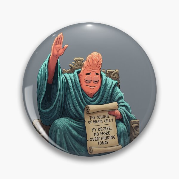 Item preview, The Council Of One Brain Cell Decree Sticker designed and sold by LYZ7VANI.