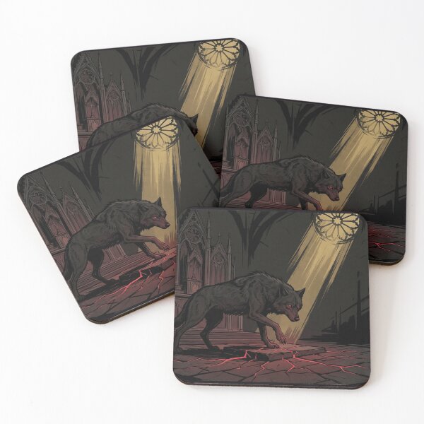Item preview, Dark Sacred Wolf Seals Covenant at Cathedral Altar designed and sold by GeoWhimsy Studio.