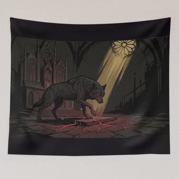 Item preview, Dark Sacred Wolf Seals Covenant at Cathedral Altar designed and sold by GeoWhimsy Studio.