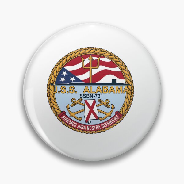 Item preview, USS Alabama SSBN-731 Ohio-class Submarine Official Crest designed and sold by CharlieDesings.