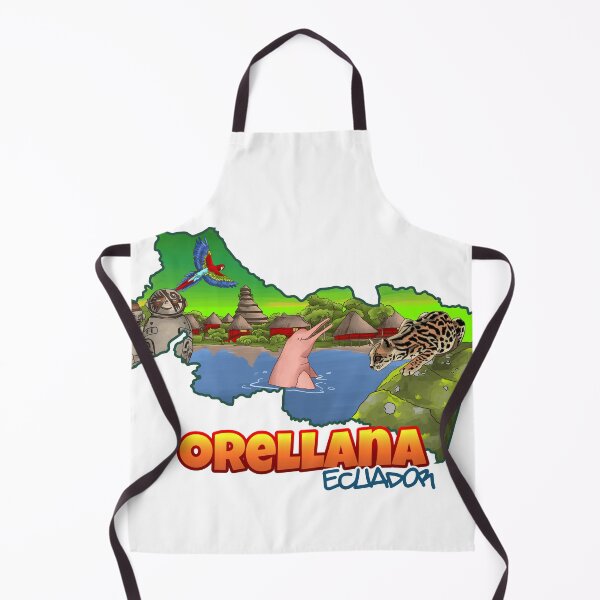 Item preview, Orellana Ecuador Map: Yasuni, Pink Dolphins & MACCO Museum designed and sold by ArtificeFactory.