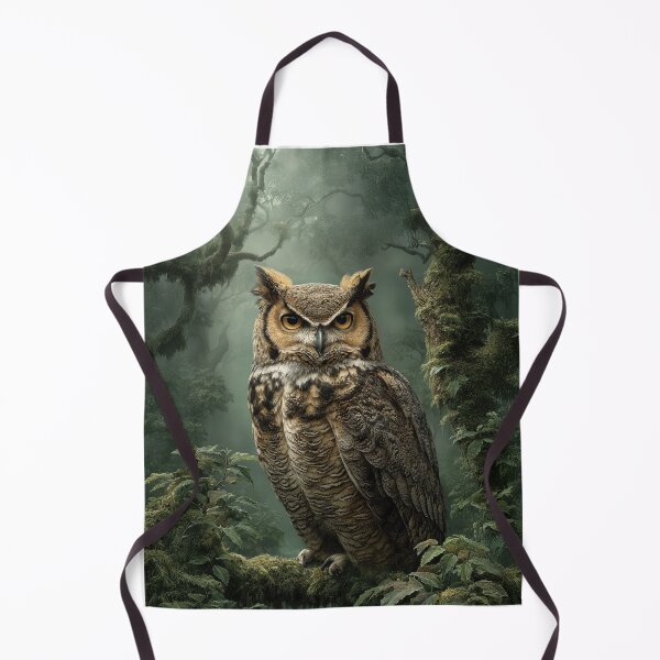 Item preview, Majestic Forest Owl – Silent Guardian of the Wild designed and sold by Erika Kaisersot.