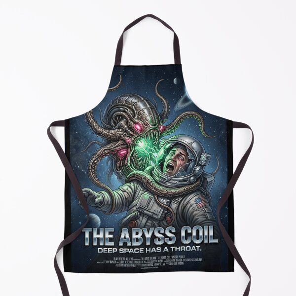 Item preview, The Abyss Coil Retro 80s Sci-Fi Horror Space Alien Monster Poster designed and sold by OUTPOST-31.