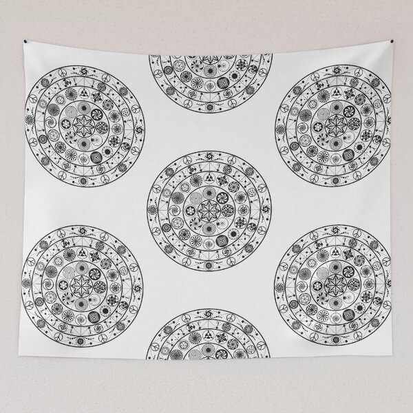 Item preview, Crop circles within a circular design designed and sold by AncientUFO.