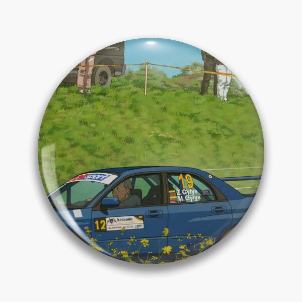 Item preview, Subaru Impreza Rally Car on gravel anime style designed and sold by Rally-Anime.