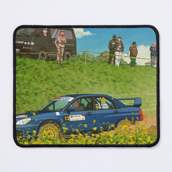 Item preview, Subaru Impreza Rally Car on gravel anime style designed and sold by Rally-Anime.