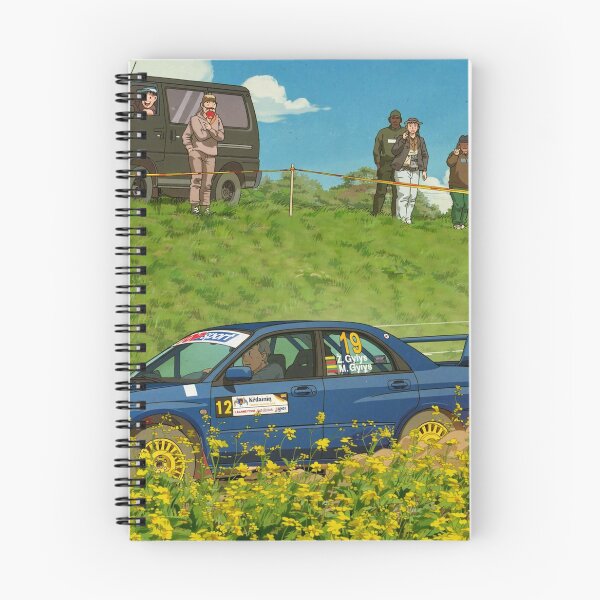 Item preview, Subaru Impreza Rally Car on gravel anime style designed and sold by Rally-Anime.