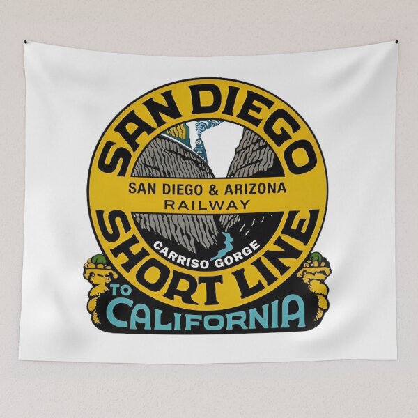 Item preview, San Diego & Arizona Railway Carriso Gorge Short Line Logo designed and sold by CharlieDesings.