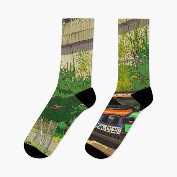 Item preview, Subaru Impreza Rally Car on gravel anime style designed and sold by Rally-Anime.