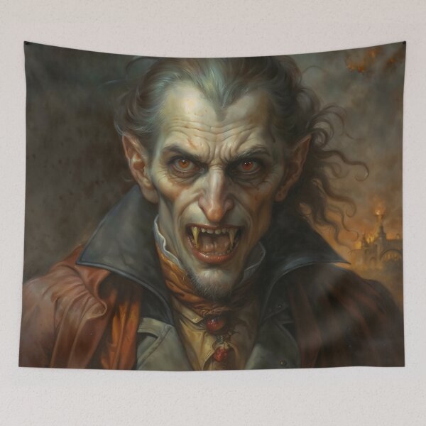 Item preview, Classic Gothic Vampire Count Dracula Portrait designed and sold by DarkHolyQueen.