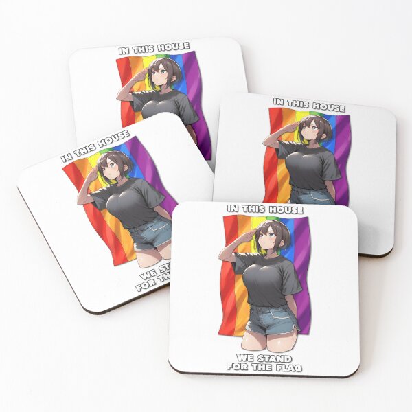 Item preview, In This House We Stand for the (Pride) Flag designed and sold by waifu-alert.