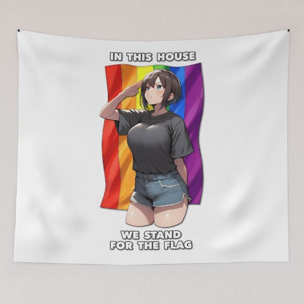 Item preview, In This House We Stand for the (Pride) Flag designed and sold by waifu-alert.