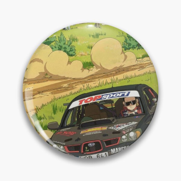 Item preview, Subaru Impreza Rally Car on gravel anime style designed and sold by Rally-Anime.