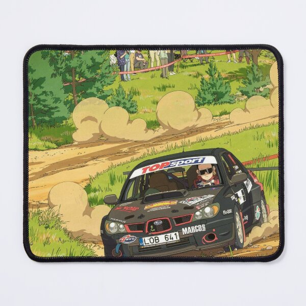 Item preview, Subaru Impreza Rally Car on gravel anime style designed and sold by Rally-Anime.