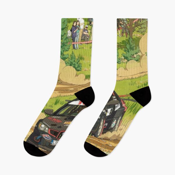 Item preview, Subaru Impreza Rally Car on gravel anime style designed and sold by Rally-Anime.
