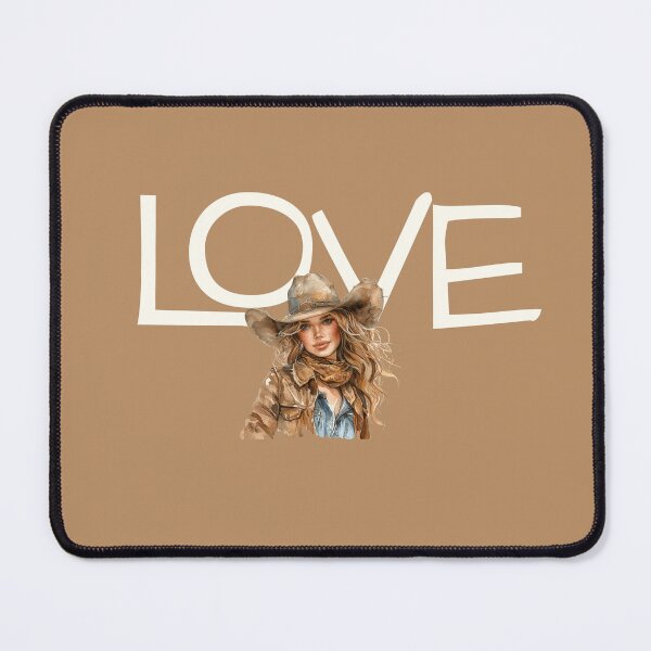 Item preview, Cowgirl Simply Love – Western Braid Portrait Watercolor Art - Light version designed and sold by Teacuppupdesign.