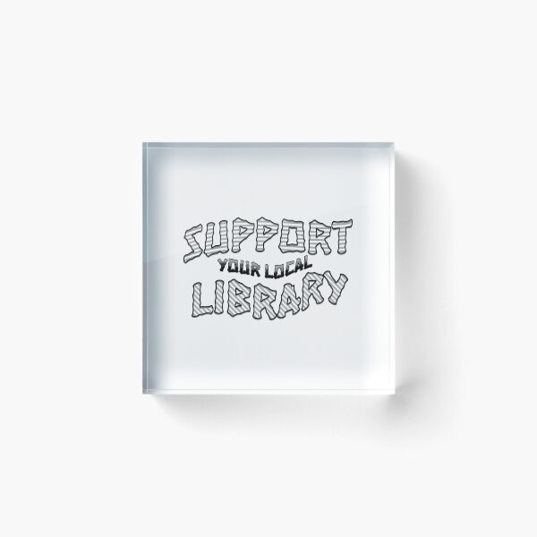 Item preview, Support Your Local Library Typography designed and sold by EventPulse.