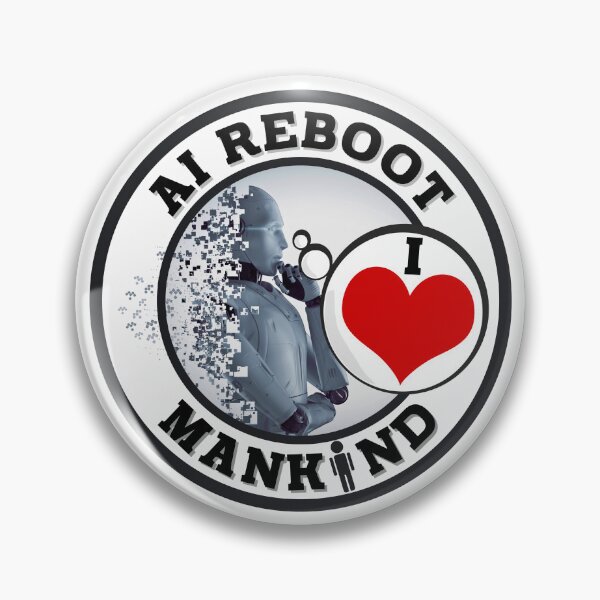 Item preview, Amusing Robotics BIOS REBOOT - LOVE MANKIND. designed and sold by MPC-Mince-Pies.
