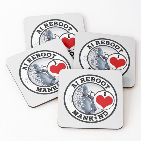 Item preview, Amusing Robotics BIOS REBOOT - LOVE MANKIND. designed and sold by MPC-Mince-Pies.