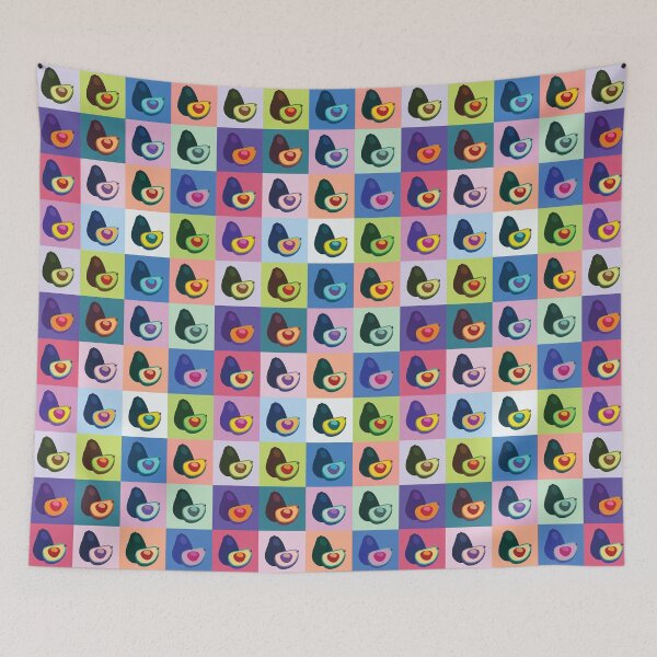 Item preview, Avocado in different color varieties designed and sold by Feral Lines Studio .