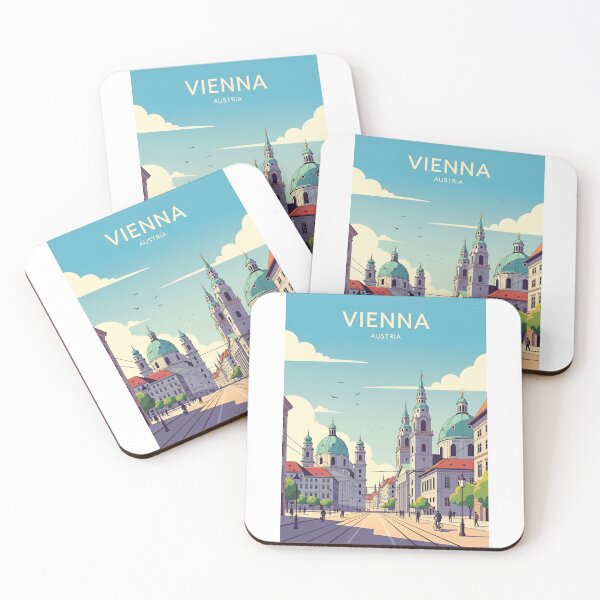 Item preview, Vienna Austria Travel Retro Emblem - Vintage Style Souvenir Design designed and sold by Timegraf.
