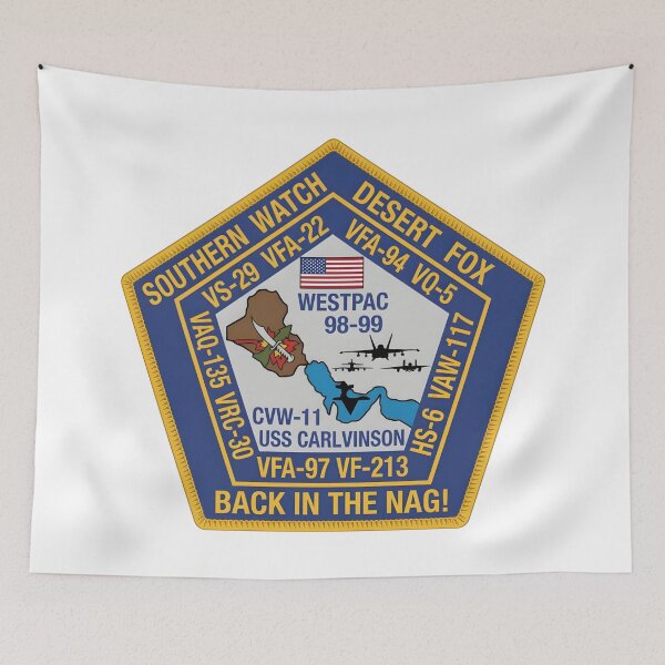 Item preview, USS Carl Vinson CVW-11 Westpac 1998-99 Desert Fox Patch designed and sold by CharlieDesings.