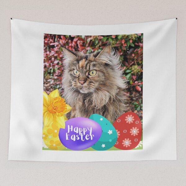 Item preview, Happy Easter With Cat. designed and sold by Dinasshop.