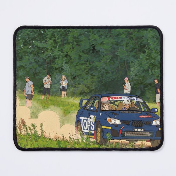 Item preview, Subaru Impreza Rally Car on gravel anime style designed and sold by Rally-Anime.